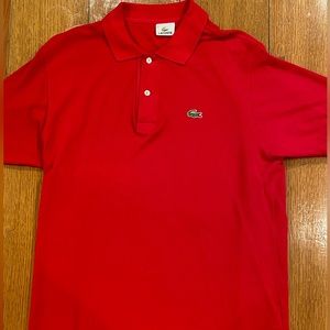 Lacoste Polo Shirt – Bright Red (Size 5 / L)